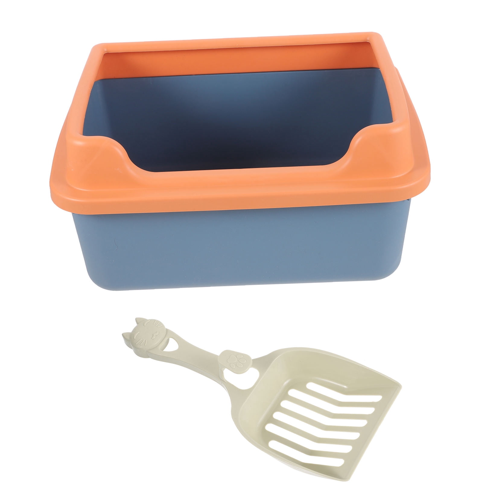 ULTNICE 1 Set of Cat Toilet Litter Box with Spill-Proof Design for Living Room Use
