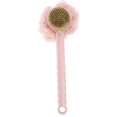 thumbnail image 1 of Cepillo de baño suave con mango largo, cepillo exfoliante para ducha, bola de malla para baño, depurador de espalda, color rosa, 1 of 8