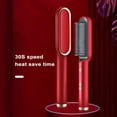 thumbnail image 4 of Hair Straightener Brush UK Plug 5 Levels Temperature Control Fast Heating 2-In-1 Multifunctional Frizz Free Ceramic Coated Hair Curler Comb Hair Styling Tool, 4 of 8