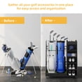 thumbnail image 6 of DWVO Golf Storage Rack Garage Organizer Golf Bag Storage Stand Rack Golfing Equipments Rack Extra Large Design for Golf Clubs Accessories Sports Equipment Storage Rack - Black, 6 of 6