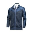 thumbnail image 1 of Ceisia Men's Thickened Hooded Sweater Jacket Zip Up Pockets Gift Long Sleeve Casual Outerwear, 1 of 7