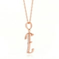 thumbnail image 4 of Galaxy Gold 14K Solid Gold Natural Diamond Pendant Necklace for Women - Rose Gold Fine Jewelry, 4 of 6