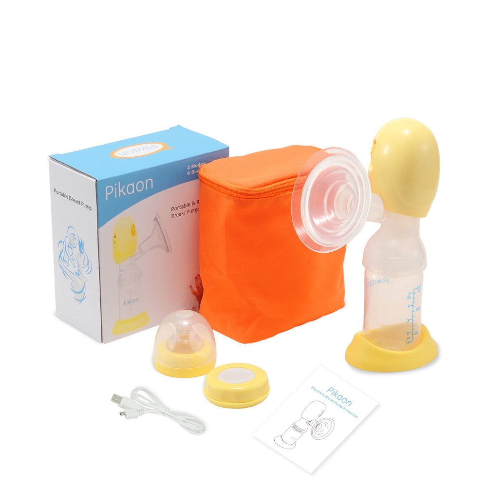 Pikaon Portable Single Electric Breast Pump with Rechargeable Battery