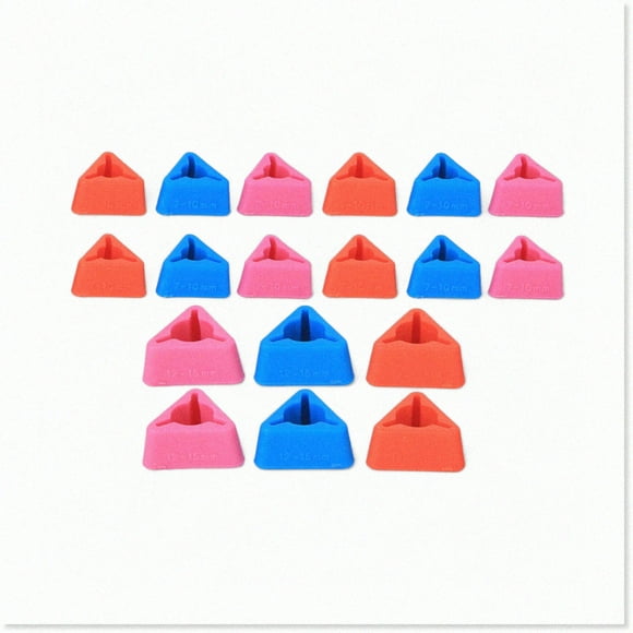 Protecteurs d'Aiguille en Tricot Coloré - 18 Pièces Ensemble Bouchons de Pointe d'Aiguille pour l'Art de Tricoter Bricolage Petites et Grandes Tailles Boîte en Plastique Incluse