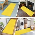 thumbnail image 6 of Yellow Large Area Rugs for Bedroom Living Room, Soft Non Slip Carpet Bedside Rug, Pure Yellow Rectangular Floor Cover Kitchen Accent Rug 2'x6' for Dining Room/Office, 6 of 9