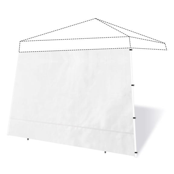 Joramoy Canopy Tent Sidewalls for 10×10 Slant Leg Pop Up Canopy Frame, Instant Sunwall with with Waterproof and UV Protection Layer, Tent Side Panels Shade Wall, 1 Pack Sidewall Only, White