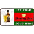 thumbnail image 1 of Chapa Metal Vintage Hertog Jan Barra Pintura Hierro Rectangular 30x15cm, 1 of 8