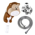 thumbnail image 3 of KAIYING Monkey Children's Bath Shower Head, Children's Handheld Shower Heads with Hose and Diverter, Bath Toys, Cartoon Shower Head Kids Bath Bathing Accessories, 3 of 8