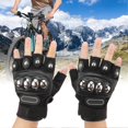 thumbnail image 4 of 2 guantes de ciclismo de medio dedo, transpirables y regulables, con acolchado que absorbe los golpes, antideslizantes, para hombres y mujeres, 4 of 5