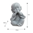 thumbnail image 5 of Figura de Monje Miniatura Decorativa para Automóvil, 5 of 5