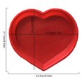 thumbnail image 1 of ¡Gran oferta! Moldes de silicona para pasteles Kitchen Essentials con forma de corazón, 9.5 pulgadas, antiadherentes, de grado alimenticio, fáciles de limpiar, aptos para microondas y horno., 1 of 6