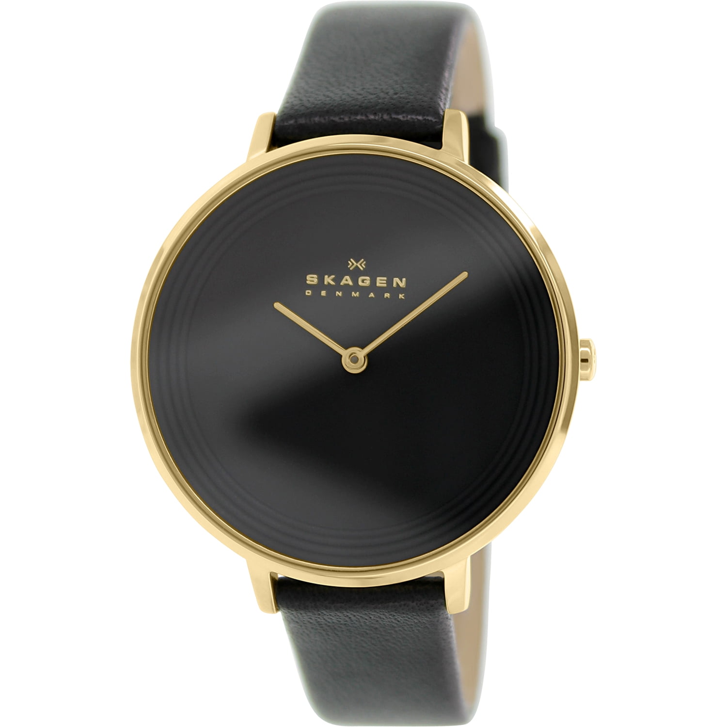 Skagen - Skagen Women's Black Ditte Dress Leather Band Watch SKW2286 - Walmart.com - Walmart.com