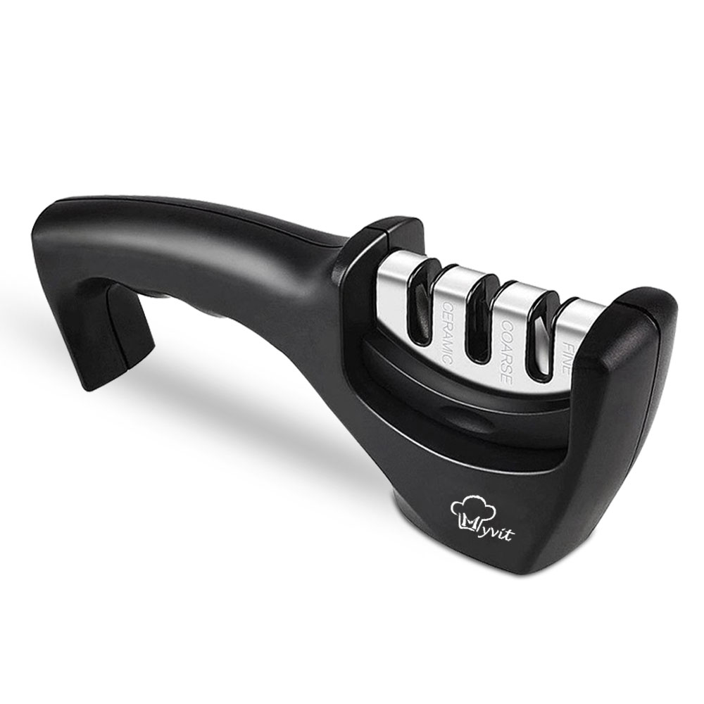 Knife Sharpener Handheld 3Stage Kitchen Chef Knives Grinder Scissors