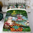 thumbnail image 4 of Es un Mundo Grande y Ancho Conjunto de sábanas temático, trío de piezas, cómodo y amigable con la piel, diseño único, regalo de decoración para el hogar para familiares, amigos y fans,140cm *210cm, 4 of 6