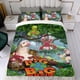 thumbnail image 4 of Es un Mundo Grande y Ancho Conjunto de sábanas temático, trío de piezas, cómodo y amigable con la piel, diseño único, regalo de decoración para el hogar para familiares, amigos y fans, 90 cm * 190 cm, 4 of 6