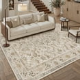 thumbnail image 5 of BERTHMEER 8'x10' Area Rugs for Living Room Large Vintage Beige Carpets for Bedroom Office Machine Washable Farmhouse Dining Room Oriental Rugs Non Slip Traditional Distressed Rugs, 5 of 12