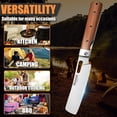 thumbnail image 6 of Huusk  Folding Nakiri Knife - Pocket Chef Knives with 440C Stainless Steel Ultra Sharp Blade, Portable Kitchen Knife for BBQ Trip Outdoor,Gift for Men and Women, 6 of 7