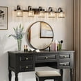 thumbnail image 7 of Danolapsi Modern Crystal Bathroom Vanity Lights Black Bathroom Light Fixtures Crystal Vanity Shower Lights Over Mirror, Mirror Glass Crystal Bathroom Vanity Lighting Fixtures, 7 of 7