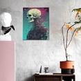 thumbnail image 3 of Sikiie Cartoon Art Skull Print Canvas Decorative Hanging Painting, Anti-shrinkage Hanging Frame, Suitable for Home, Office Wall Decorations, 3 of 6