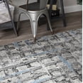 thumbnail image 4 of Addison Plano Modern Crosshatch Grey Area Rug, 4 of 5