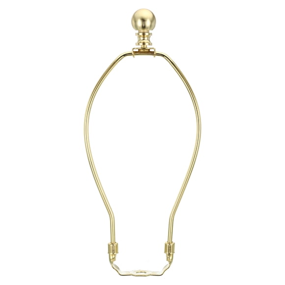 Kit de arpa de lámpara Uxcell de 8.86 pulgadas con soporte de pantalla de lámpara de tono dorado, 1 juego