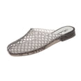 thumbnail image 2 of Willtoo Women's Jelly Mesh Slides Sandals Casual Comfortable Closed Round Toe Slip On Transparent Low Heel Mules, 2 of 5