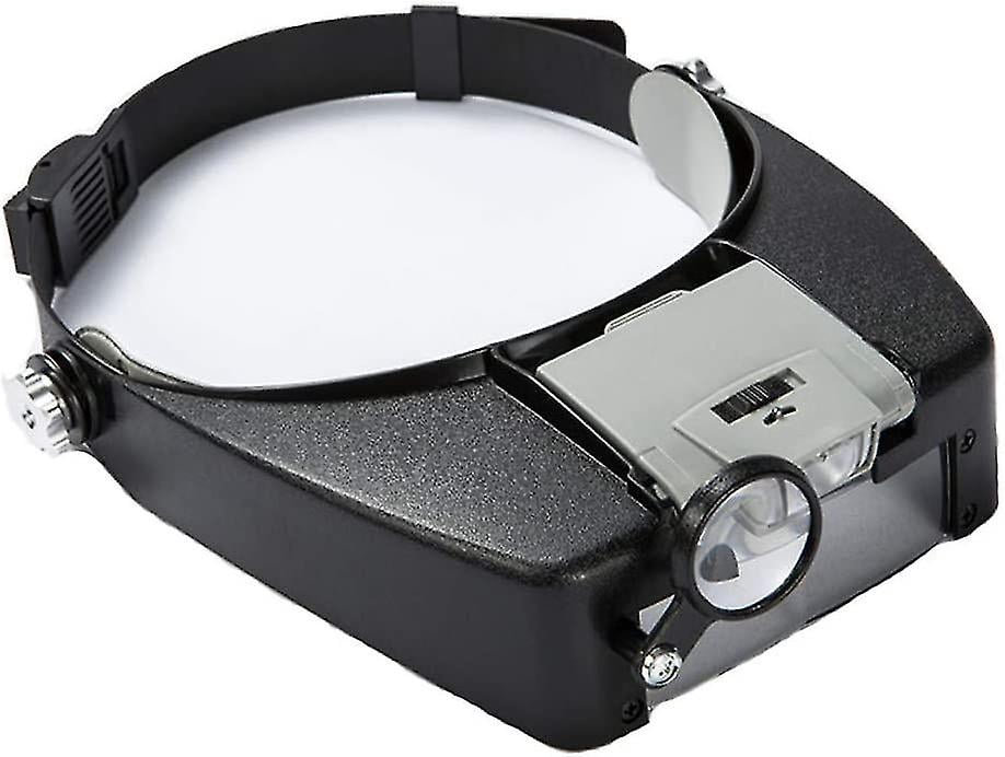 Lupa Para Cabeza Recargable Con Luz LED - Incluye 4 Lentes Intercambiables (1.5X, 2.5X, 3.5X, 5X), Ideal Para Joyería, Manualidades Y Reparaciones