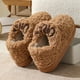 thumbnail image 3 of Nuevas zapatillas de algodón de tacón alto para parejas, zapatos de algodón antideslizantes de interior para el hogar con suela gruesa de felpa cálida para invierno para mujer, 3 of 5
