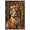 Black Frame, variant on Art Remedy Modern Tiger Art Canvas, 16" x 24", Gold Frame, Ornate Tiger Mirror