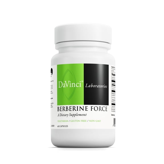 DaVinci Labs Berberine Force - A Dietary Supplement - Vegetarian - Gluten - Free - 60 Capsules