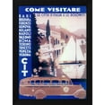 thumbnail image 2 of Vintage Apple Collection 11x14 Black Modern Framed Museum Art Print Titled - Italian Cities, 2 of 6