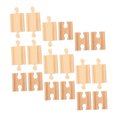 thumbnail image 4 of COOPHYA 18pcs Train Rail Wooden Train Tracks Assorted Color Logical Thinking Development for Family Interaction, 4 of 6