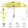 thumbnail image 3 of Apples Pattern Design Folding Umbrella UV50+ Waterproof Sun Protection Auto Open Close Compact Fiberglass Frame, 3 of 8