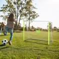 thumbnail image 2 of Soozier 6ft x 4ft Soccer Goal Net with Metal Frame, Easy Assembly, Yellow, 2 of 9