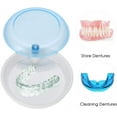 thumbnail image 5 of Orthodontic Retainer Case to Store Or Cleaning Dentures, Portable Rotating Tooth Storage Box Dental Correction Holder Box Cute Storage Box(Blue), 5 of 5