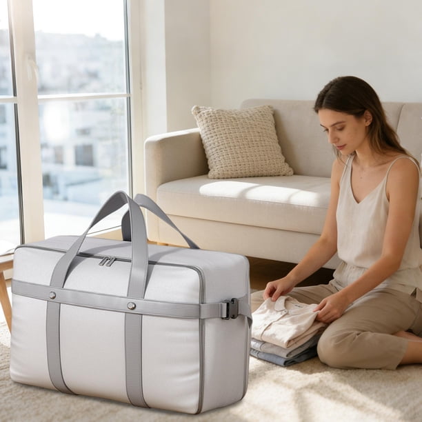 Contenedores de almacenamiento, bolsas de almacenamiento para uso doméstico, bolsas organizadoras de gran capacidad para ropa, colchas y ropa de cama, perfectas para empacar y mudarse. Bolsa de almace