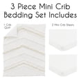 thumbnail image 2 of Sweet Jojo Designs Boho Fringe Ivory 3 Piece Mini Crib Bedding Set, 2 of 6