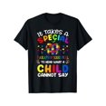 thumbnail image 3 of Camiseta especial para paraprofesionales con concienciación sobre el autismo, negra, talla pequeña, Leisure Tees, 3 of 5