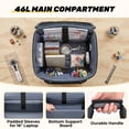 thumbnail image 2 of Rolling Craft Bag,Large Teacher Rolling Bag,Scrapbook Sewing Tote Bag for Teacher,Nurse,Craft,Office,Moving, 2 of 9