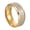 Gold, variant on HIJONES Men's Women's Stainless Steel Hip Hop 8MM Roman Numeral Couple Engagement Ring Beveled Edge Comfort Fit Black Size 10