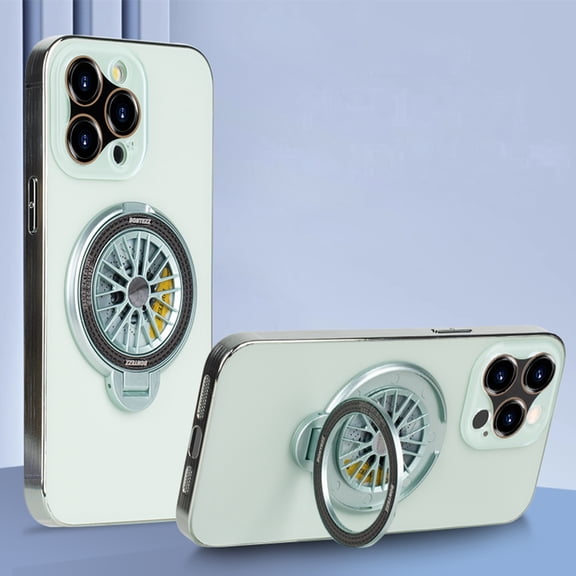 Case for iPhone 12 Pro with Camera Lens Protector, Heavy Duty Shockproof Protection, Ring Holder Stand Dustproof Lightweight Slim Frosted Rugged Case for iPhone 12 Pro, Lightcyan