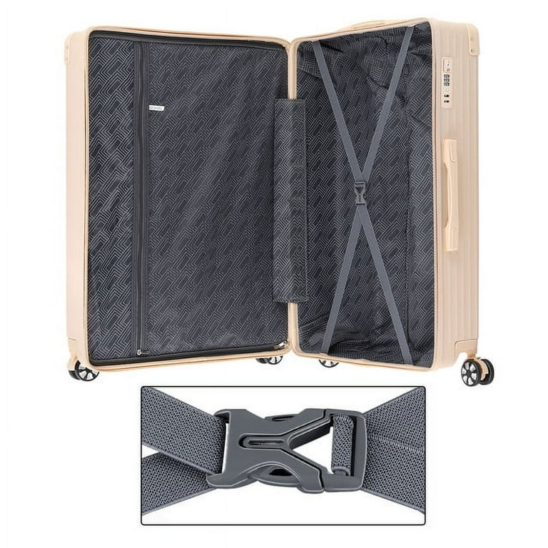 Hikolayae Sunshine Collection Hardside Spinner Luggage Sets in