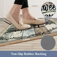 thumbnail image 4 of Findosom 2pcs Anti Fatigue Kitchen Rug Set,18"x30"+18"x47" Waterproof Non Slip Kitchen Runner Rug,0.4" Thick Cushioned Kitchen Floor Mats,Ergonomic Standing Mats Back Pain Relief Laundry Foam Rug, 4 of 7