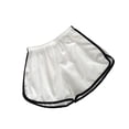 thumbnail image 4 of Pantalones cortos deportivos para mujer Pantalones cortos deportivos sueltos con pierna ancha Pantalones cortos deportivos, blanco, XXL Methold AP001487-05B, 4 of 7