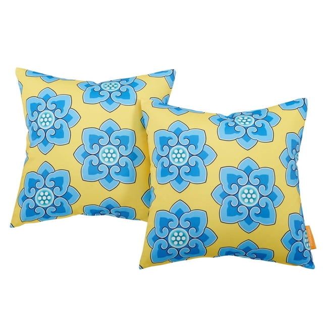 Modway Coussins d'Extérieur et d'Intérieur pour Patio, Tous Temps, Bleuet
