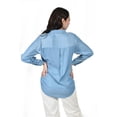 thumbnail image 3 of Camisa satinada Roman Fashion / Juvenil, 1016 (Azul claro) azul G, 3 of 4