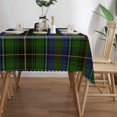 thumbnail image 4 of MacInnes Tartan Plaid Rectangular Tablecloth 60"x86" with Lace Edge, Washable Durable Table Cover for Dining, Indoor Outdoor Home Restaurant Decor, 4 of 5