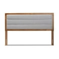 thumbnail image 3 of Baxton Studio Dexter Light Gray and Brown Finished Wood Queen Size Headboard, 3 of 9