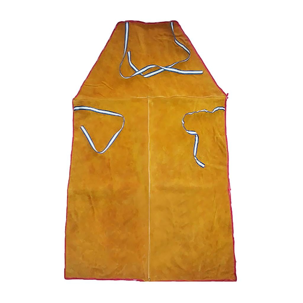 Tablier De Soudage En Cuir Avec Manches - Résistant Aux étincelles - Neuf