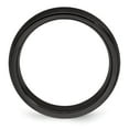 thumbnail image 2 of Edward Mirell Titanium Black Ti Domed Textured Lines 6mm Band, 2 of 8